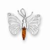 Wisior motyl z bursztynem naturalnym srebro 925 
